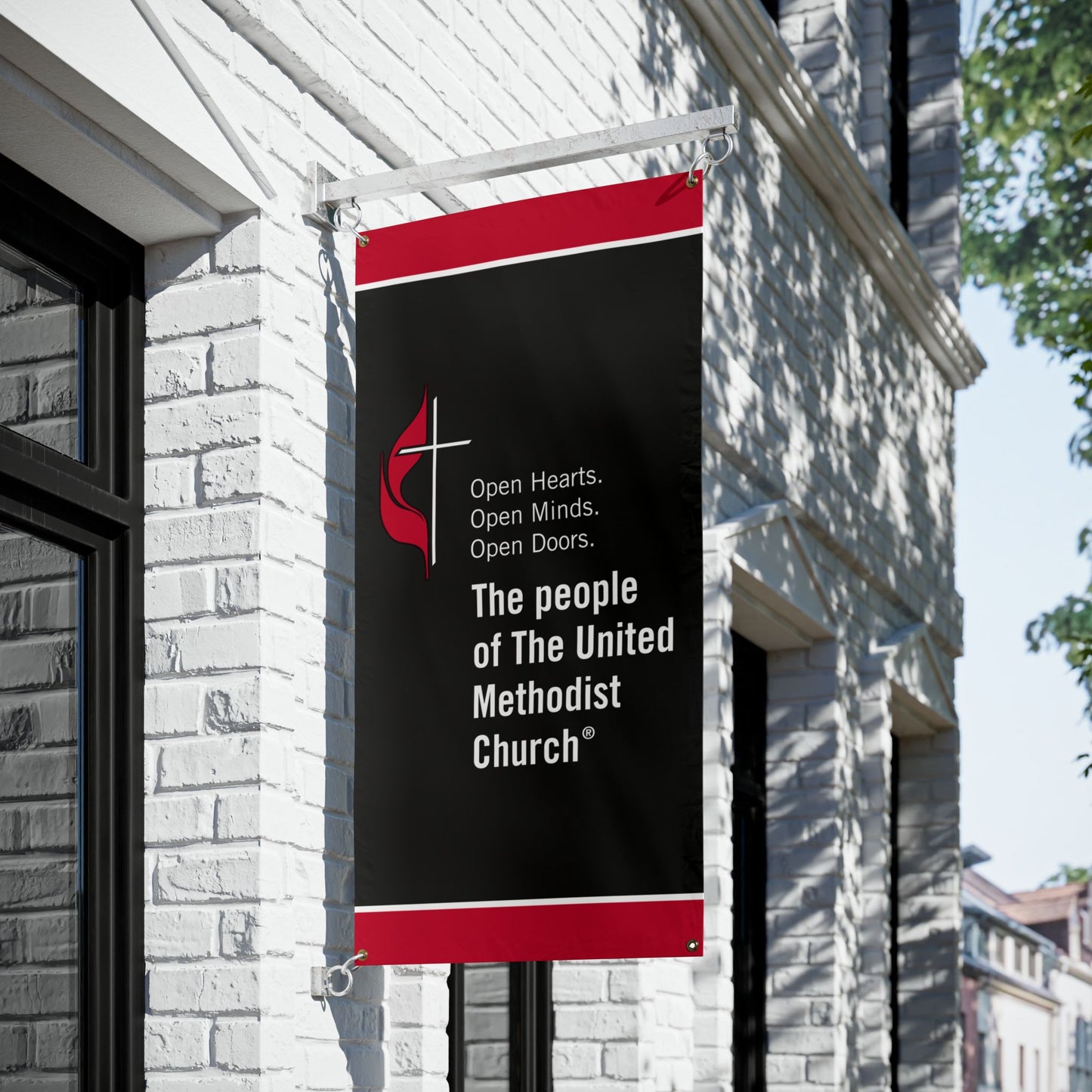 United Methodist Church Vinyl Banner (24in x 48in)