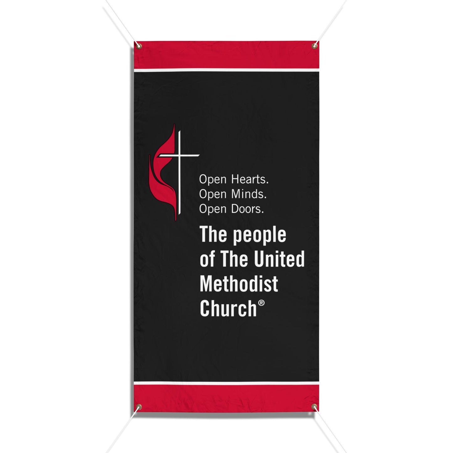 United Methodist Church Vinyl Banner (24in x 48in)