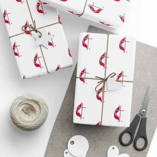 UMC Cross & Flame Wrapping Paper
