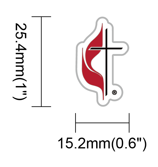 Pin de solapa Cruz y Llama de la IUM