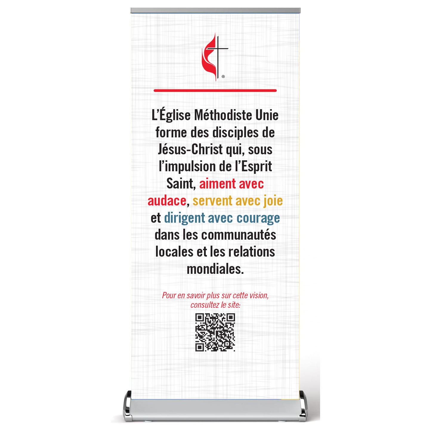 Support de bannière rétractable UMC Vision (Français)